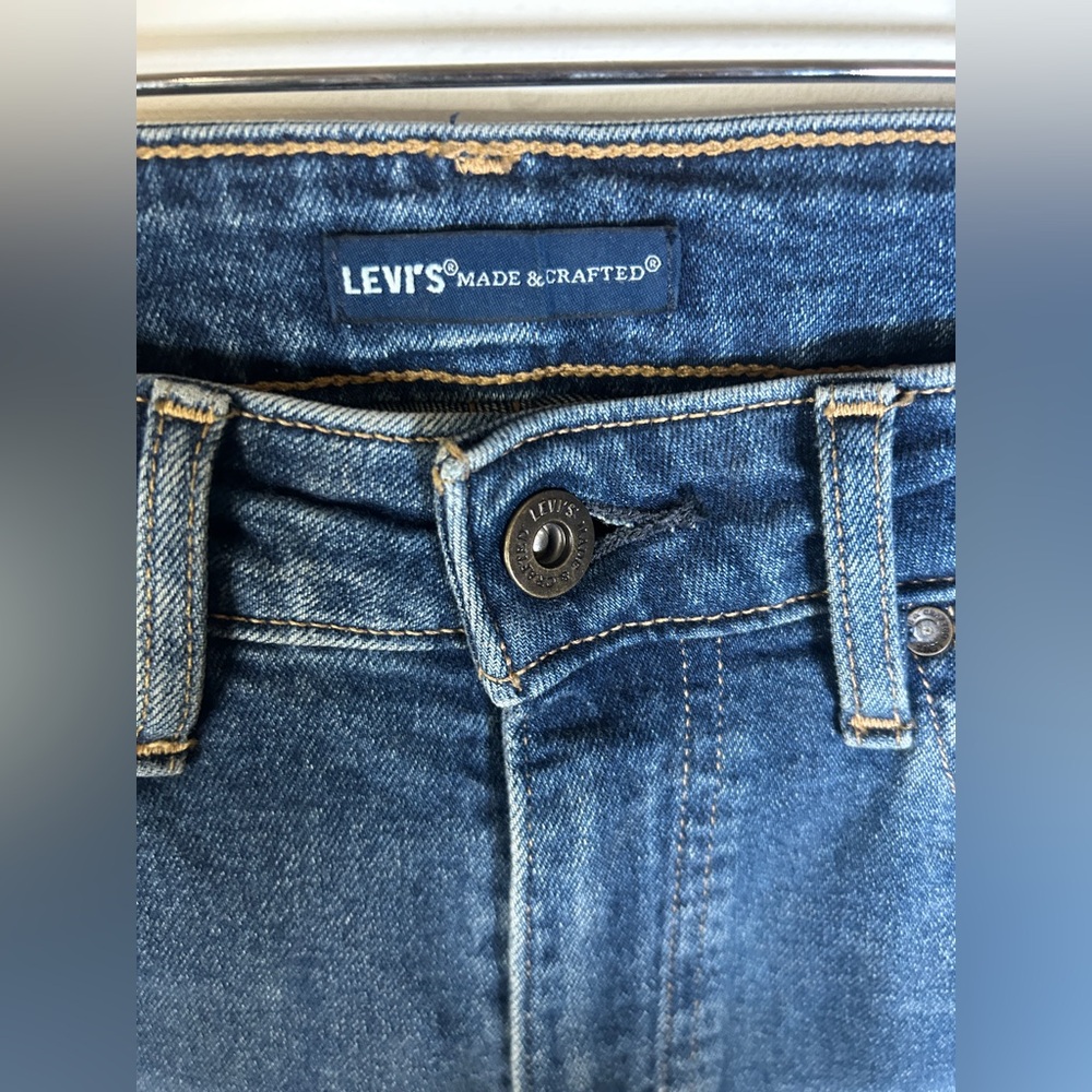 Levis 721 Made & Crafted High Rise Unique Woven Side Detail Size 27/30 - Picture 13 of 16